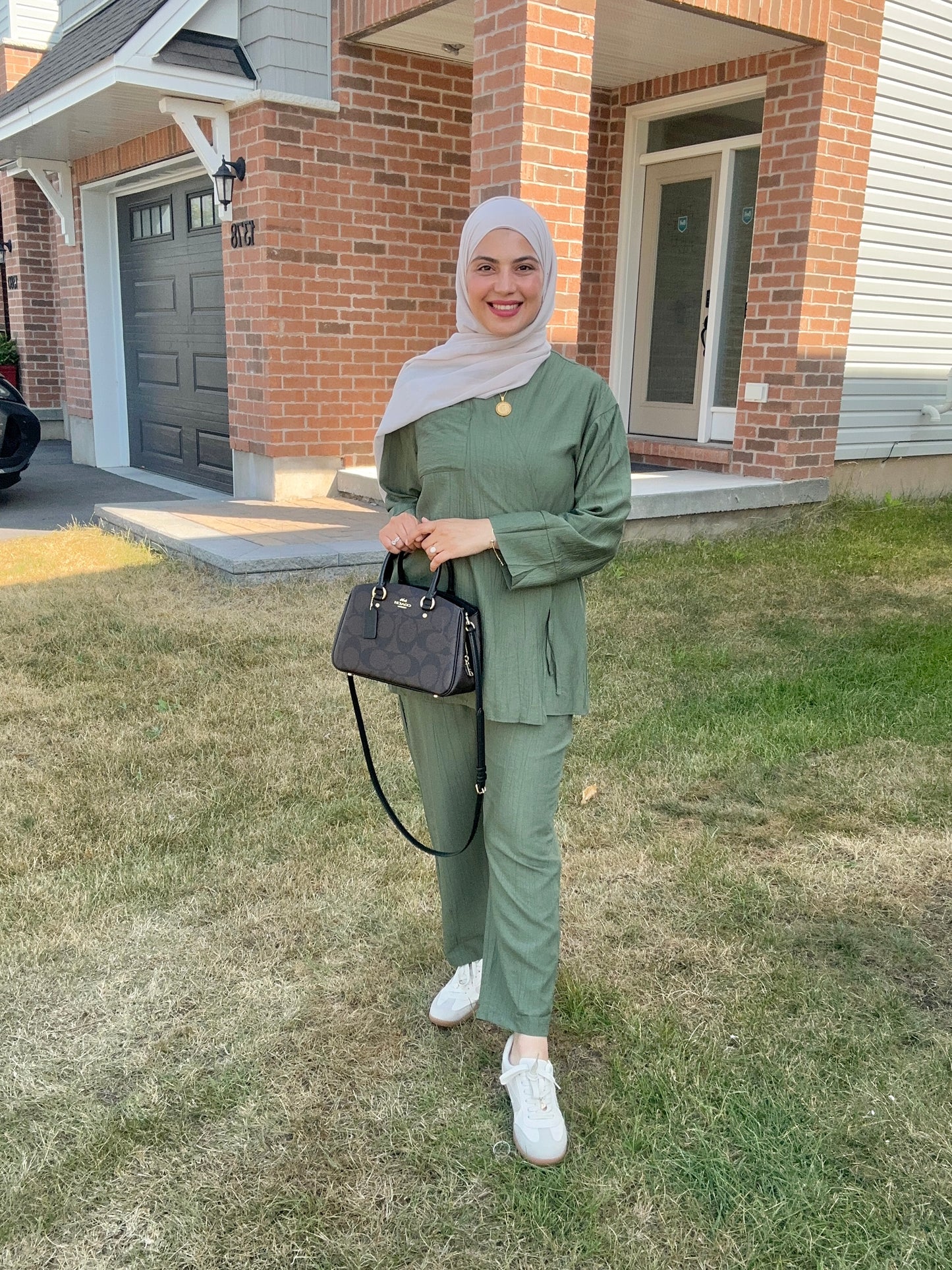 Lily Set - طقم ليلي (Olive Green color)