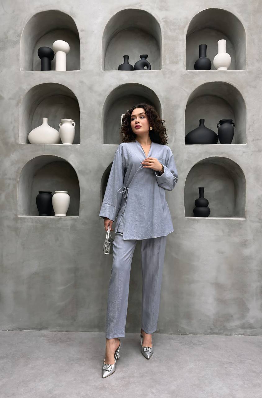 Lily Set - طقم ليلي (Light Gray color)