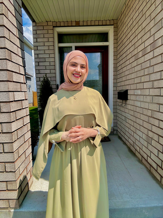 Khaki Tunic & Skirt Set