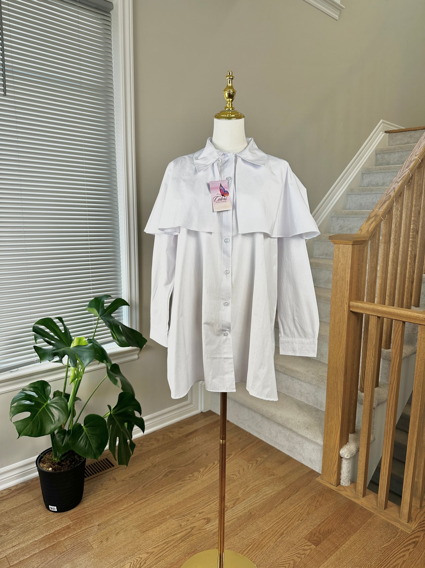 White Ruffled Shirt