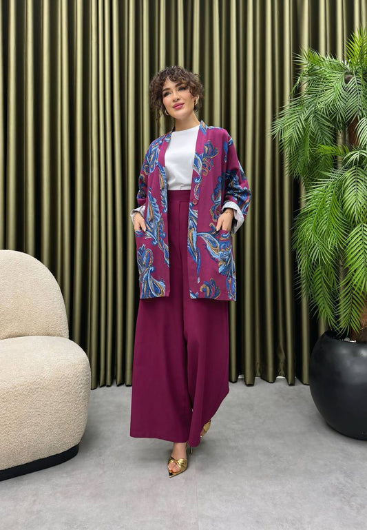 Kimono-Blazer Fusion Set – One Size