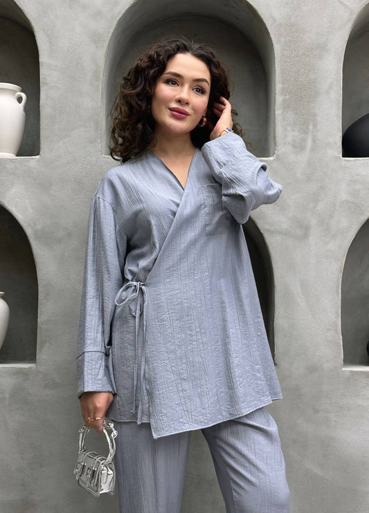 Lily Set - طقم ليلي  (Light Gray color)