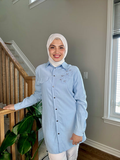 Baby Blue Shirt – Effortlessly Elegant