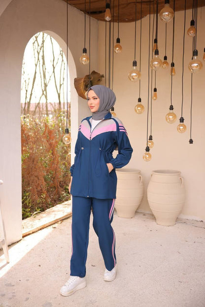 Tracksuit فوشيا و كحلي
