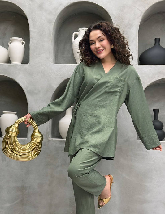 Lily Set - طقم ليلي  (Olive Green color)