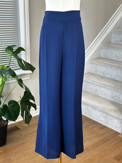 Dressy Blazer & Pants Set (Navy and Beige)