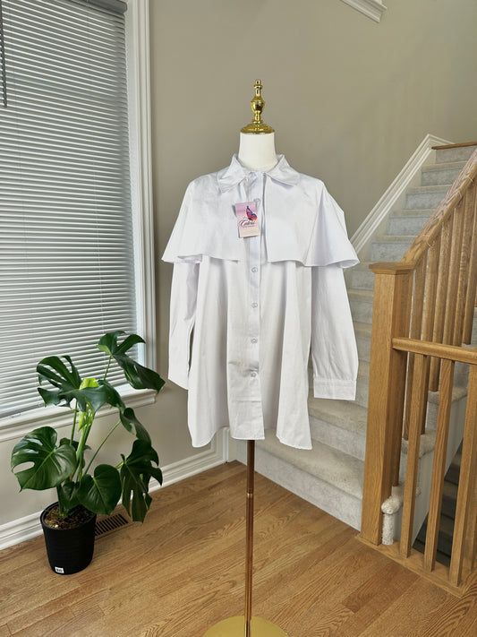 White Ruffled Shirt