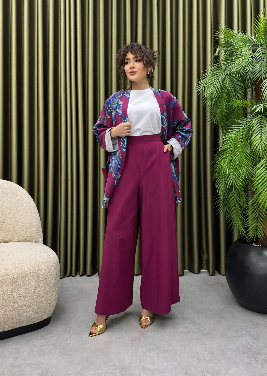 Kimono-Blazer Fusion Set – One Size