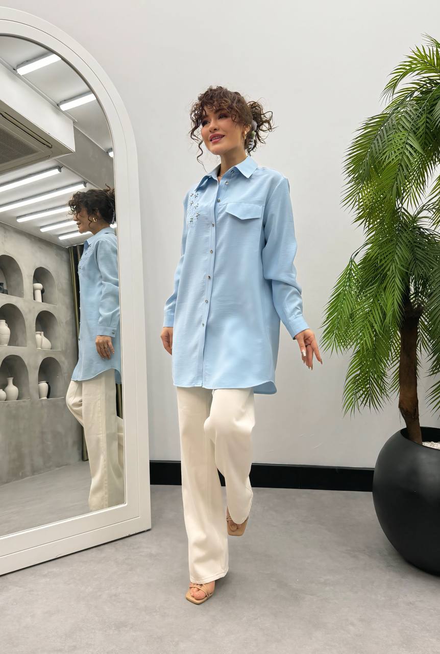 Baby Blue Shirt – Effortlessly Elegant
