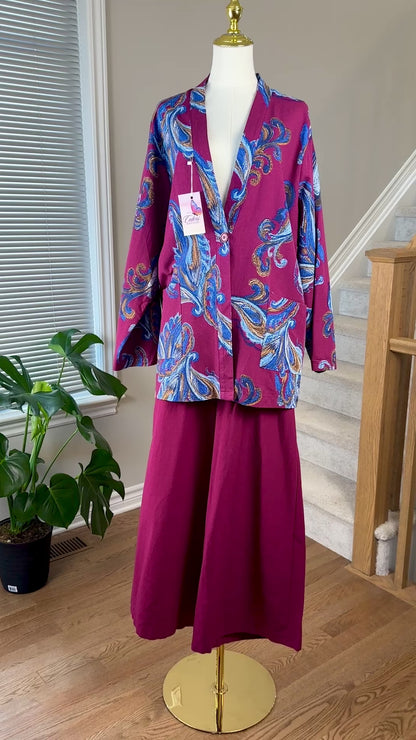 Kimono-Blazer Fusion Set – One Size