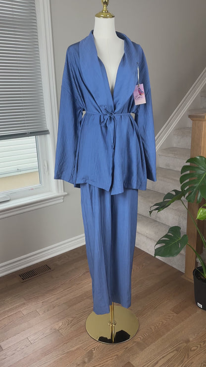 طقم الأناقة المريحة | Elegant Comfort Set (نيلي و كيوي)